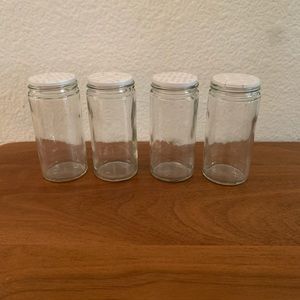 Fiesta fiestaware set of 4 replacement glass spice jars no lids